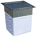 Hydroblob infiltratieput met verzinkt rooster - 25x25 cm
