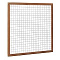 Hardhouten betonijzertrellis met maas 7.5x7.5 cm, in raamwerk 4.5x7.0 cm, 180x180 cm