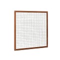 Hardhouten betonijzertrellis met maas 7.5x7.5 cm, in raamwerk 4.5x7.0 cm, 90x180 cm