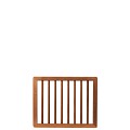 Bangkirai tuinpoort Kader 80x100 cm