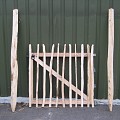Kastanjehouten poort 100x100cm (incl. 2 palen)