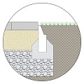 Opsluitband Inviso Boord grijs 6/1,5x20x100 cm