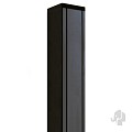 Aluminium paal 9x9x186 cm antraciet (incl kap en houten kern)