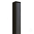 Aluminium paal 7x7x99 cm antraciet (incl kap en houten kern)