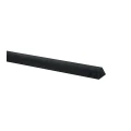 Betonpaal glad met diamantkop 10x10x280 cm, antraciet gecoat, hoekpaal
