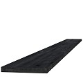 Douglas fijnbezaagde plank 2.2x20x400 cm, zwart gedompeld