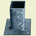 Vloerpaalhouder verzinkt 9x9 cm