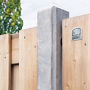 Schermen voor betonschutting