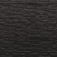 Betonplaat dubbelzijdig leisteenmotief 36x3.5x184 cm, antraciet gecoat