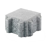 Eco rock 15x15x8 grijs