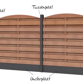 Betonplaat glad 24x3.5x180 cm, antraciet, ongecoat