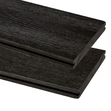 Composiet vlonderplank Vintage, Antraciet 1,9x13,5x400 cm