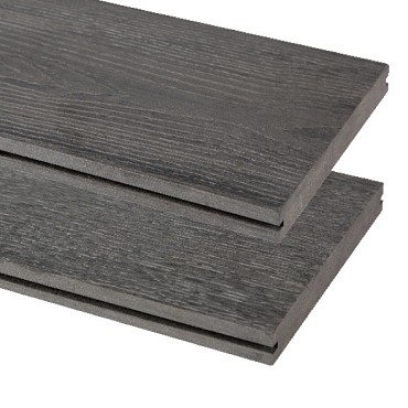 Composiet vlonderplank Vintage, Grijs 1,9x13,5x300 cm