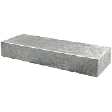 Traptrede massief 18x40x100 cm grijs