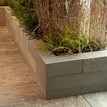 Garden Wall Grey 12x12x60 cm
