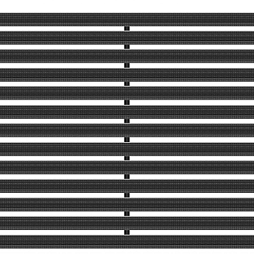 ACO Mat tbv schoonloper,  60x40  cm, alu + rubber