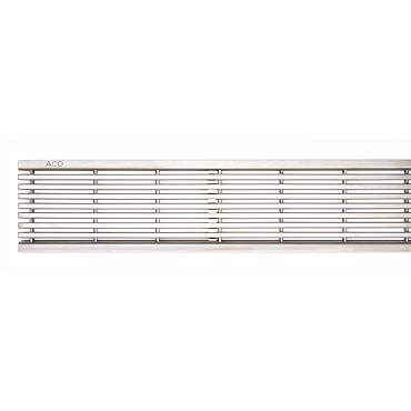 ACO Langstaafrooster RVS 100 cm (Hexa- en Euroline)