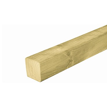 Grenen paal 6,8x6,8x210