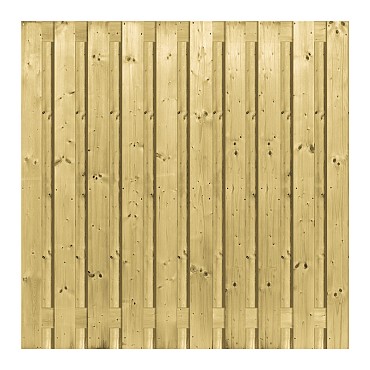 Vuren  plankenscherm 180x180 cm - 21 planken