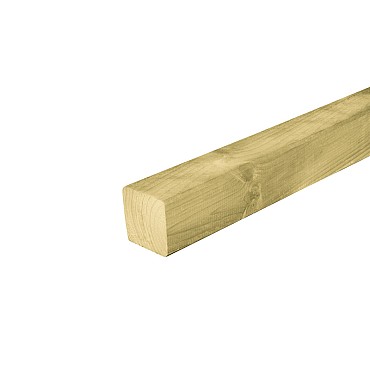 Grenen paal 4,5x4,5x300 cm