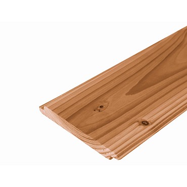 Douglas enkel rabat/dakbeschot 1,8x13,8x400 cm