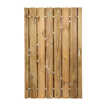 Grenen deur met stalen frame 190x120 cm - universeel