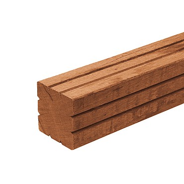 Paal Bangkirai  geschaafd 90x90x2750 mm