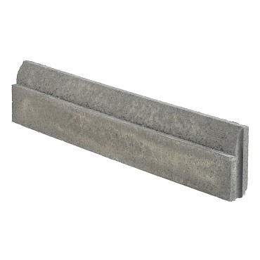 Opsluitband Inviso Boord grijs 6/1,5x20x100 cm