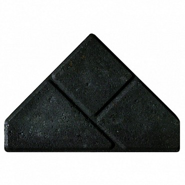 Bisschopsmutsen bij keiformaat 8 cm zwart nr. 1002