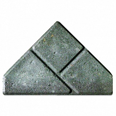 Bisschopsmutsen bij keiformaat 8 cm grijs nr. 1000