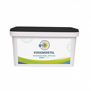 GSB Voegmortel fijn 15 kg - Diep zwart