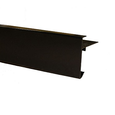 EPDM Daktrim aluminium zwart (RAL 9005) 45x45mm 2,50 meter