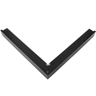 EPDM Daktrim aluminium zwart (RAL 9005) buitenhoek 45x45mm