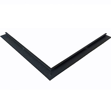 EPDM Daktrim aluminium zwart (RAL 9005) binnenhoek 45x45mm