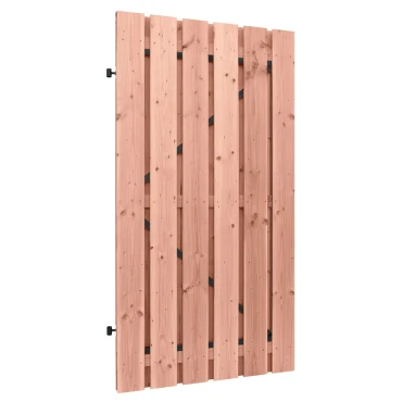 Douglas geschaafde plankendeur op zwart verstelbaar stalen frame, 16 mm, 100x190 cm, onbehandeld