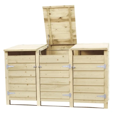 Containerkast tripel, 128.7x224.5x91 cm