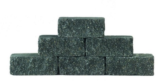 Brickwall Antraciet 12x12x30 cm
