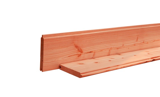 Douglas geschaafd blokhutprofiel 2.8x19.5x300 cm, onbehandeld
