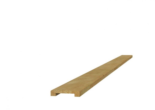 Vuren geschaafde afdeklat met sponning (5.2 cm) 1.9x7x181.5 cm t.b.v. recht en toogscherm, groen geïmpregneerd