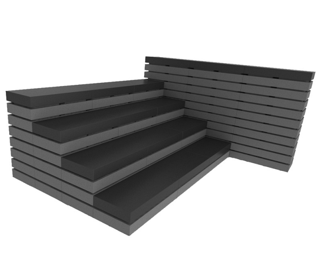 Versatile Antraciet 60x30x9 cm