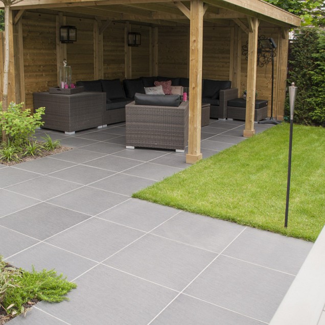 Keramische tegel 60x60x2 cm Ardesia Nero