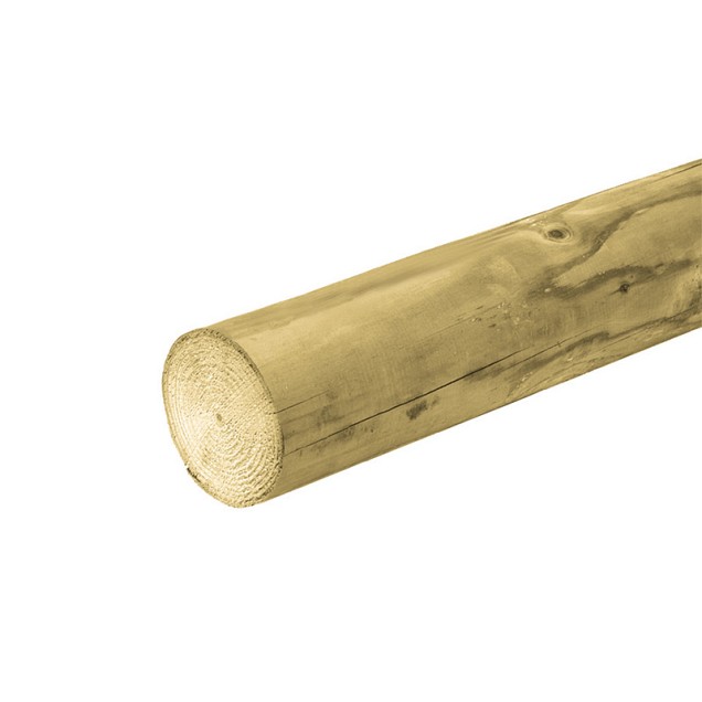 Rondpaal met barstvoeg ø10x250