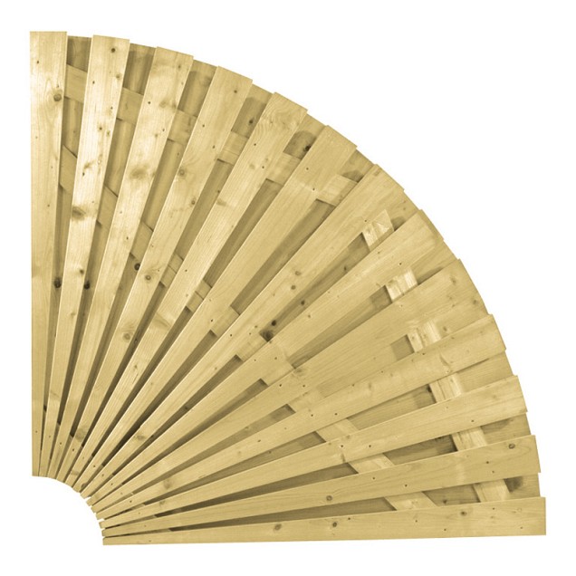 Dubbele waaier vuren 180x180 cm