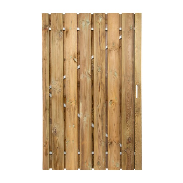 Grenen deur met stalen frame 190x120 cm - universeel