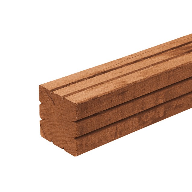 Paal Kapur geschaafd 90x90x2450 mm