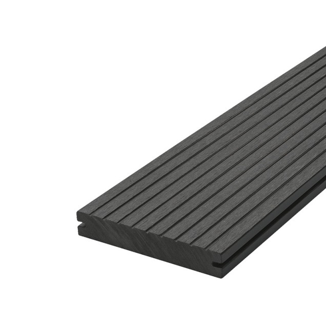 Composiet vlonderplank massief, Antraciet 2,3x14x300 cm