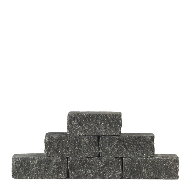 Brickwall Antraciet 12x12x30 cm