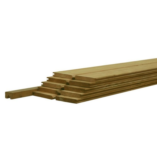 Betowood scherm douglas inclusief afdekkap 187x224 cm, groen geïmpregneerd