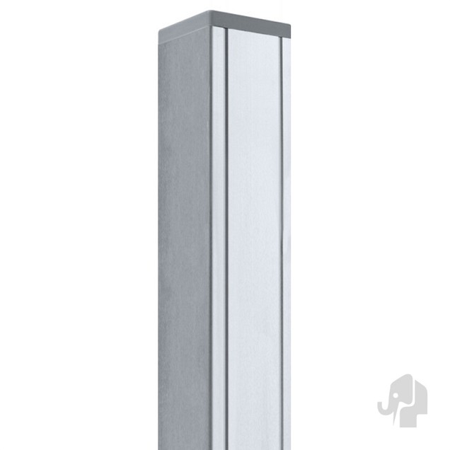 Aluminium schuttingpaal 9x9 cm blank