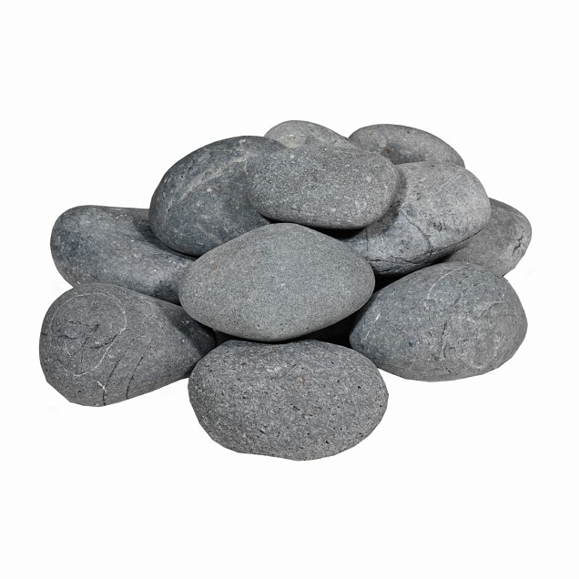 Beach Pebbles zwart 30-60 mm (20 kg)
